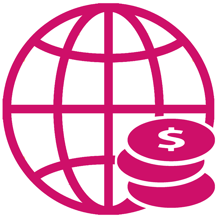globalmoney icon pms144 pink